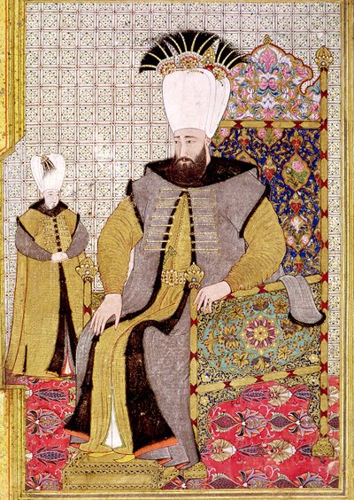 Sultán Ahmet III (1673-1736) y el heredero al trono de Levni